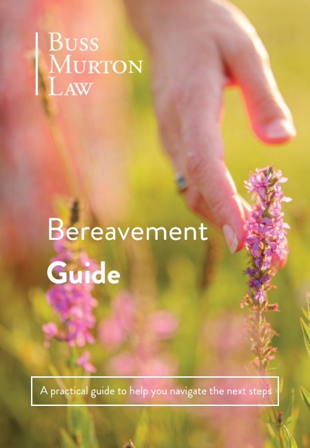 Bereavement Booklet cover page